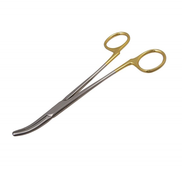 Nadelhalter nach HALSEY, TC, 16 cm - gebogen und ohne Sperre