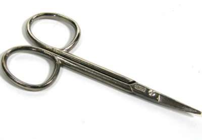 Nasenhaarschere Babyschere BS Doppelkopf – Made In Germany, 9.5 Cm, Mit Abgerundeter Spitze