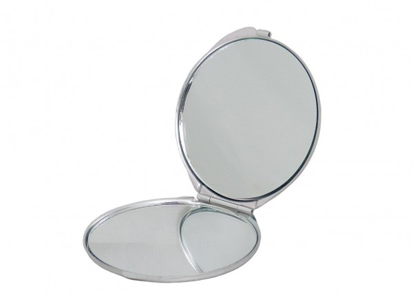 Taschenspiegel Kosmetik Lucia Beauty rund glänzend 3fach Vergrößerung - gold oder silber